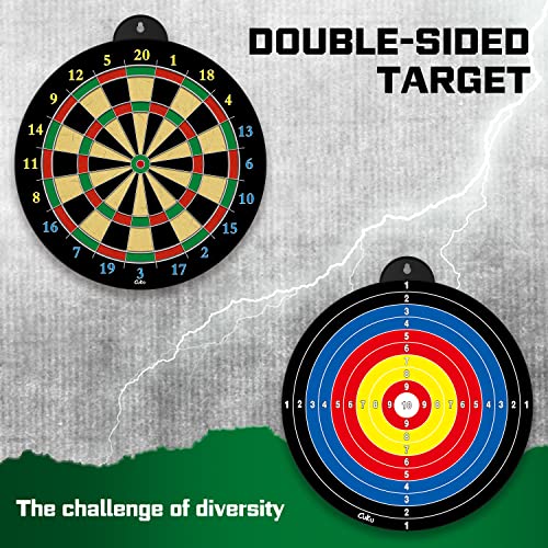 Magnetic Dart Board - 6pcs Magnetic Darts (Red Green Yellow) - Excellent Indoor Game and Party Games - Magnetic Dart Board Toys Gifts for 5 6 7 8 9 10 11 12 Year Old Boy Kids and Adults