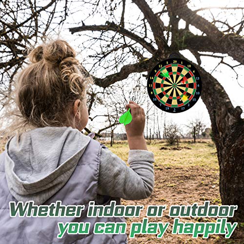 Magnetic Dart Board - 6pcs Magnetic Darts (Red Green Yellow) - Excellent Indoor Game and Party Games - Magnetic Dart Board Toys Gifts for 5 6 7 8 9 10 11 12 Year Old Boy Kids and Adults