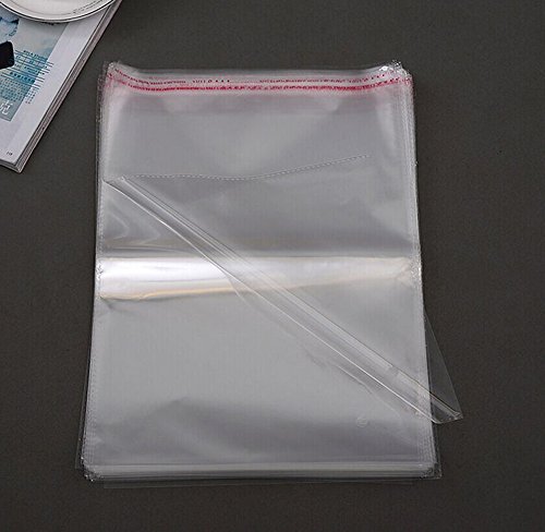 Clear self-seal apparel bags for T-shirts and gifts (200 pcs)