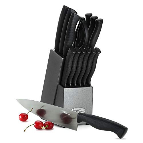Black Titanium Knife Set - 14 Pieces