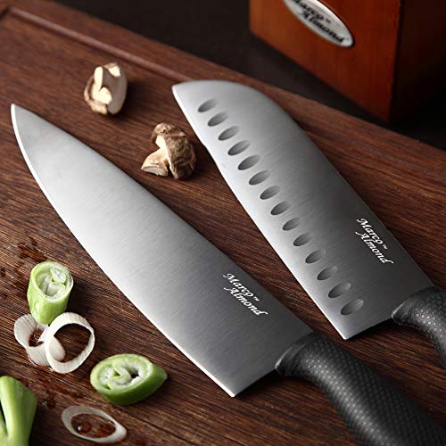 Black Titanium Knife Set - 14 Pieces