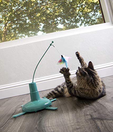 SmartyKat Loco Motion Teaser Wand Toy - Blue
