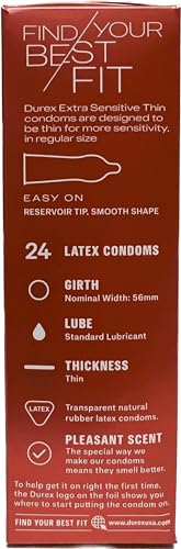 Durex Extra Sensitive ultra thin condoms 24 pack Personal Healthcare / Health Care