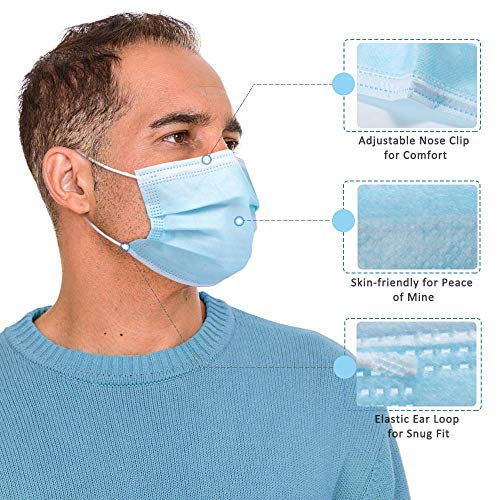 Eventronic 50 Pcs Breathable Face Masks for Home