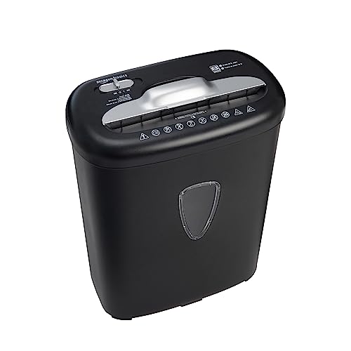 AmazonBasics 8-Sheet Capacity, Cross-Cut Paper and Credit Card Shredder, 4.1 Gallon
