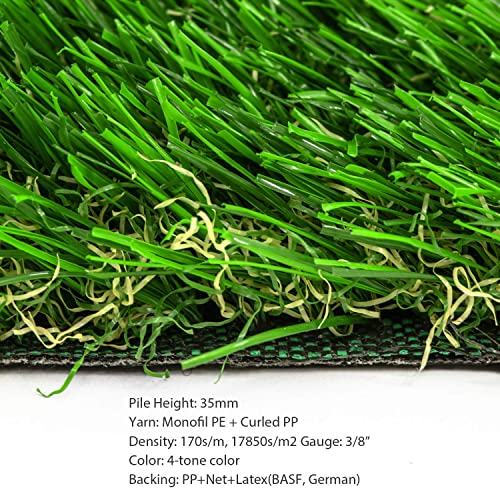 4 Tone Synthetic Turf Mat for Pets - 32.8 sq ft
