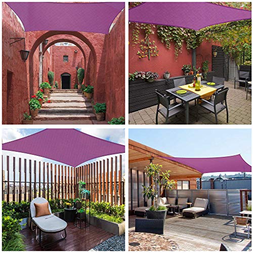 Fuchsia Sun Shade Sail for Outdoor Patio Garden