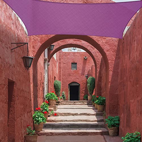 Fuchsia Sun Shade Sail for Outdoor Patio Garden