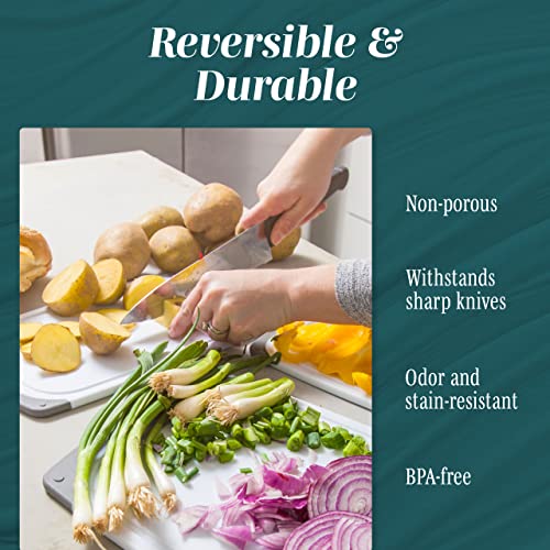 3-Pack Non Slip Cutting Boards - Reversible, Black - Kitchen Toys