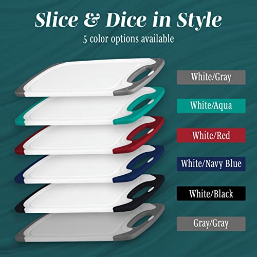 3-Pack Non Slip Cutting Boards - Reversible, Black - Kitchen Toys