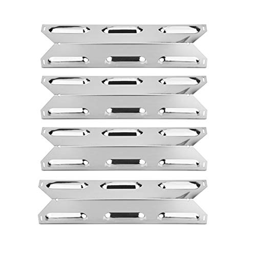 Zljiont Heat Plate Replacement for Charbroil 640-01303702-3 and Kenmore 146.16222010, (4-Pack) Stainless Steel Grill Heat Plate Cooking Replacement Parts for Patio, Lawn & Garden Grills Outdoor