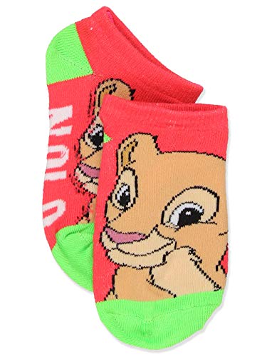 Disney The Lion King Boy's Girl's Toddler Teen Adult's 6 pack Socks Set (Shoe: 10-4 (Sock: 6-8), Blue/Multi)