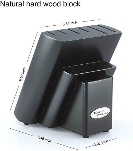 Rainbow Knife Block Set, 14-Piece Stainless Steel Kitchen Knives