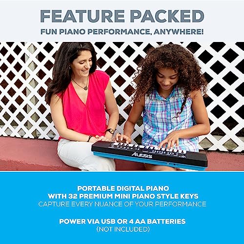 32-Key Electric Keyboard Digital Piano with Speakers, 300 Sounds