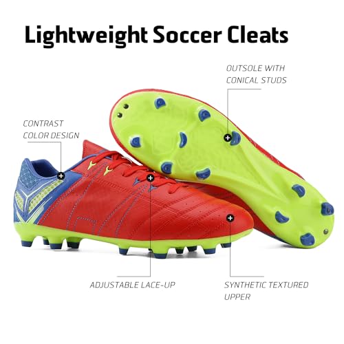 Men's Football Soccer Shoes, Size 10, Multiple Colors