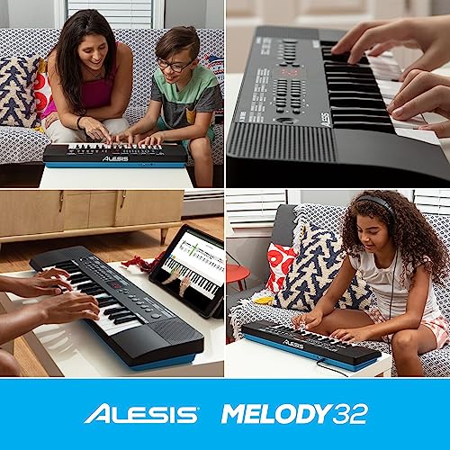 32-Key Electric Keyboard Digital Piano with Speakers, 300 Sounds