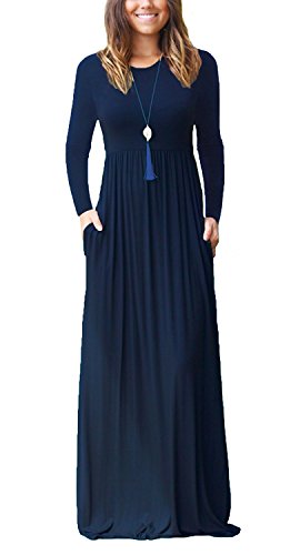GRECERELLE Navy Blue Maxi Dress