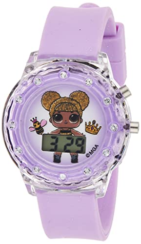 L.O.L. Surprise! Girls' Quartz Watch with Plastic Strap, Purple, 16 (Model: LOL4044)