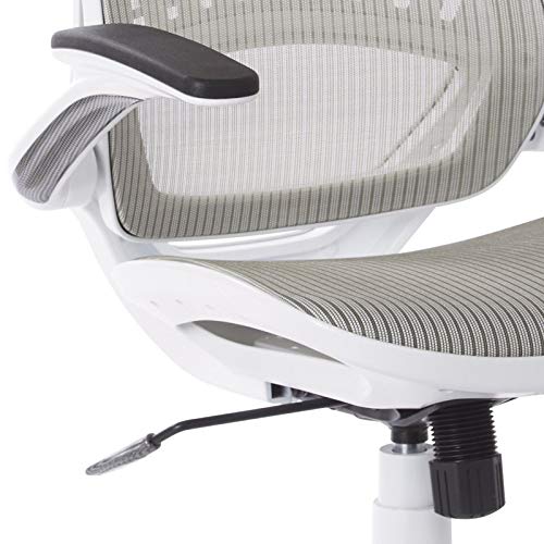 SPACE Seating AirGrid Back and Padded Stitched Bonded Leather Seat