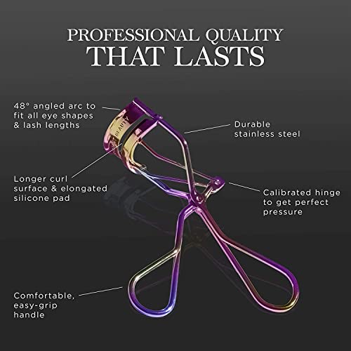 Eyelash Curler with Satin Bag & Refill Pads