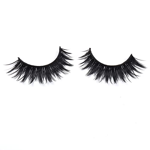 Wleec Beauty False Eyelash Pack Natural Strip Lashes Handmade Eyelashes Set #28 (15 Pairs/3 Pack)