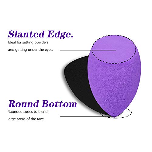 YEOTWIN Makeup Sponge Set Latext-free Beauty Sponge Makeup Blender Foundation Sponge Applicator Sponges (3cps)