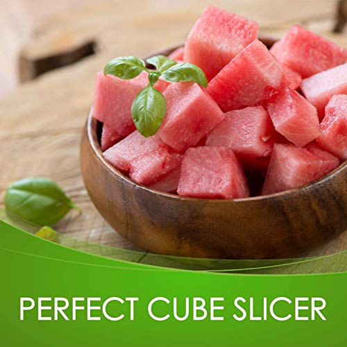 Watermelon Slicer Cutter Stainless Steel Windmill Watermelon Cutter Knife - Kids Fascinated Melon Cuber Cutting Tool - Carving and Cutting Utility Knife for Home Fruit Party - Cool Kitchen Gadgets