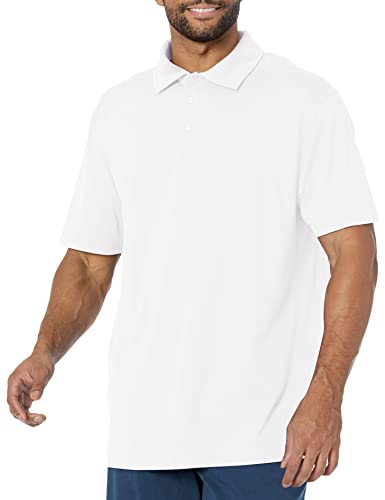 Cutter & Buck Men's Big-Tall Cb Drytec Genre Polo Shirt, White, 2XT