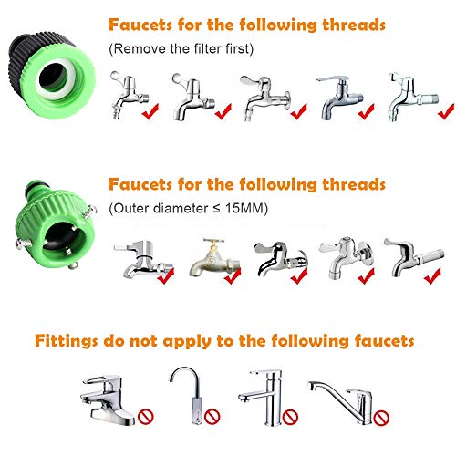 Sporgo Garden Hose 100ft Expandable Strongest Water Hose Extra Strength Fabric,Flexible Expanding Pressure Water Hose with 7 Functional Spray Nozzles for Garden Patio Lawn Car Washing (100)