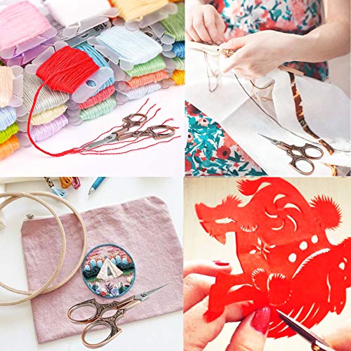 European Style Leaf Carving Needlework Scissors