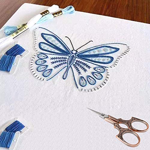 European Style Leaf Carving Needlework Scissors