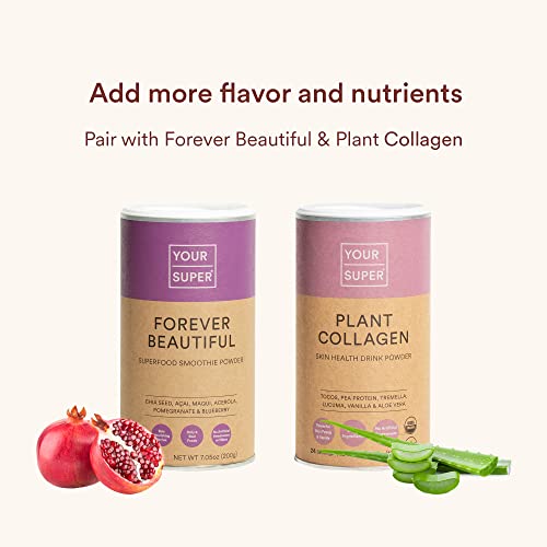 Your Super Moon Balance Superfood Mix - Improve Hormone Health Naturally, Reduce Mood Swings, PMS and Menopause - Organic Baobab, Maca, Hibiscus, Beetroot, Shatavari- 7.05 Ounces, 40 Servings