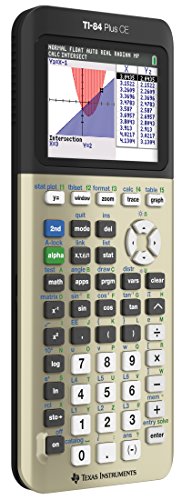 Texas Instruments TI-84 Plus CE Color Graphing Calculator, Golden Ratio (Metallic)