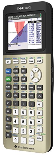 Texas Instruments TI-84 Plus CE Color Graphing Calculator, Golden Ratio (Metallic)