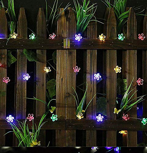 Cherry Blossom Solar String Lights for Outdoor Decoration