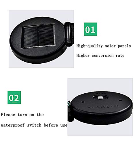 Solar Powered Outdoor Decorative Lights with Lily Flower and Butterfly