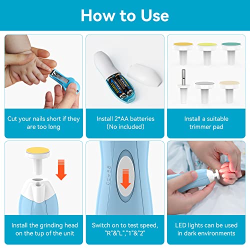 Baby Healthcare and Grooming Kit, 18 in 1 Baby Electric Nail Trimmer Set, Lupantte Nursery Care Kit, Baby Thermometer, Medicine Dispenser, Baby Comb, Brush, Nail Clippers, etc. Baby Shower Gifts.