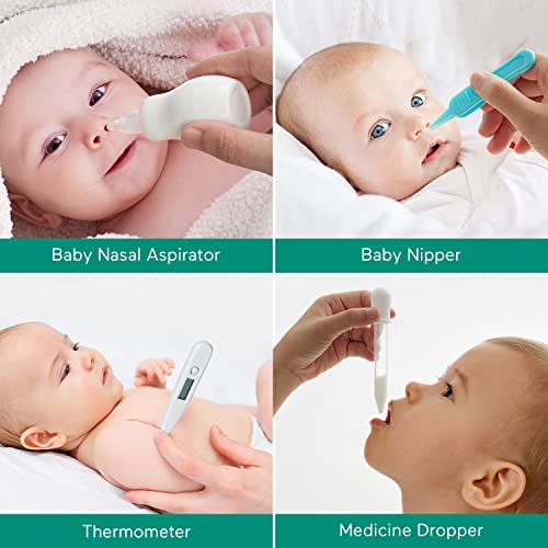 Baby Healthcare and Grooming Kit, 24 in 1 Baby Electric Nail Trimmer Set, Lupantte Nursery Care Kit, Toddler Nail Clippers, Medicine Dispenser, Infant Comb, Brush, etc. Baby Care Products.
