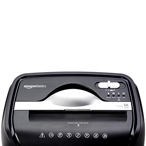 Amazon Basics 12-Sheet Cross-Cut Paper and Credit Card Home Office Shredder