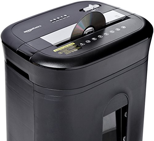 Amazon Basics 15-Sheet Cross-Cut Paper, CD Credit Card Office Shredder