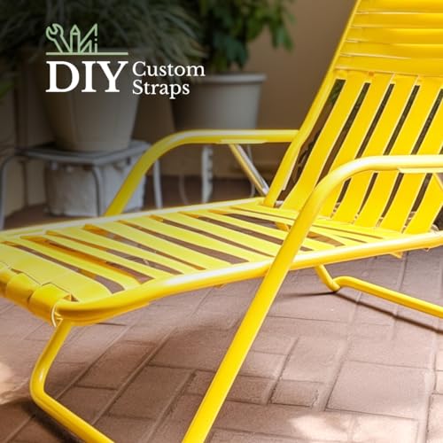 Bright Yellow Vinyl Strap for Patio Furniture, 2" x 200