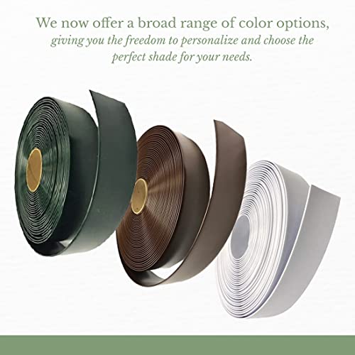 20' Dark Brown Vinyl Strap Roll for Patio Furniture