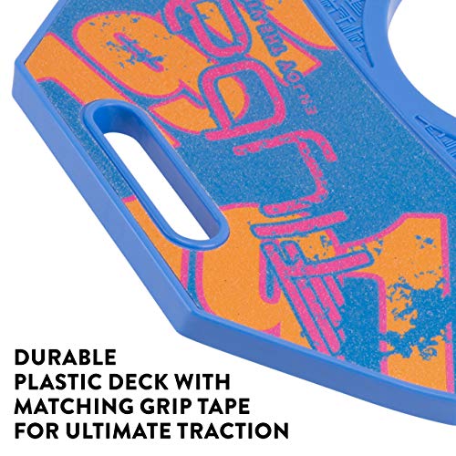 Flybar Pogo Ball for Kids, Jump Trick Bounce Board with Pump and Strong Grip Deck (Blue Dawn 2) (FBPTBX-BD)