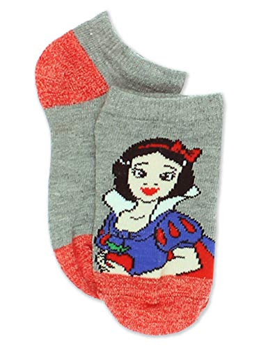 Disney Princess Girls Toddler 6 Pack No Show Socks Set (Shoe: 7-10 (Sock: 4-6), Multicolor No Show)