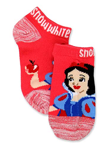 Disney Princess Girls Toddler 5 pack No Show Socks (Shoe: 10-4 (Sock: 6-8), Pink/Multi No Show)