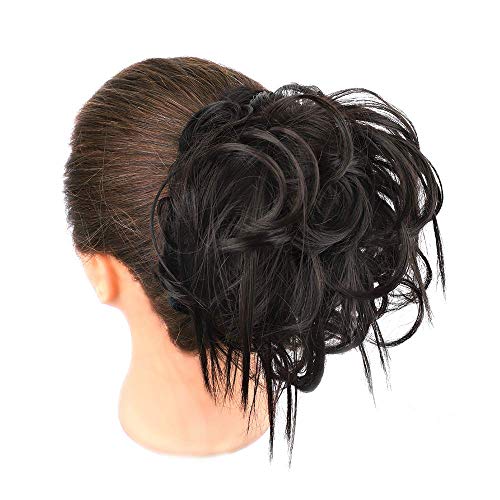 AISI BEAUTY Tousled Updo Hair Pieces Messy Bun Hair Scrunchies Extensions Hair Pieces and Ponytails Hair Extensions for Women. (4A)