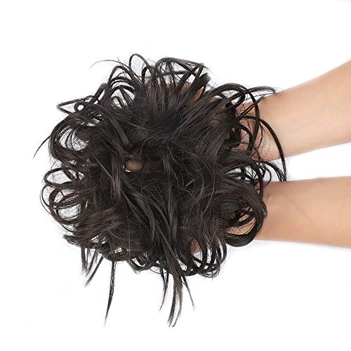 AISI BEAUTY Tousled Updo Hair Pieces Messy Bun Hair Scrunchies Extensions Hair Pieces and Ponytails Hair Extensions for Women. (4A)