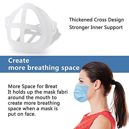 3D Mask Bracket - Oceantree Protect Lipstick Lips - Internal Support Holder Frame Nose Breathing smoothly - DIY Face Mask Accessories(5Pcs) (Large-Adult)
