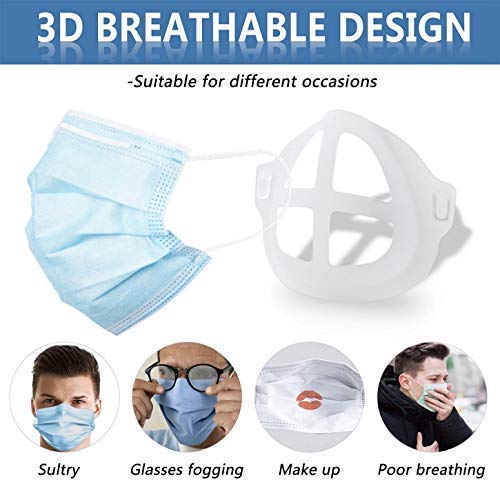 3D Mask Bracket - Oceantree Protect Lipstick Lips - Internal Support Holder Frame Nose Breathing smoothly - DIY Face Mask Accessories(5Pcs) (Large-Adult)