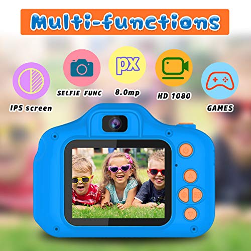 Seckton Kids Selfie Camera - HD Video - Navy Blue